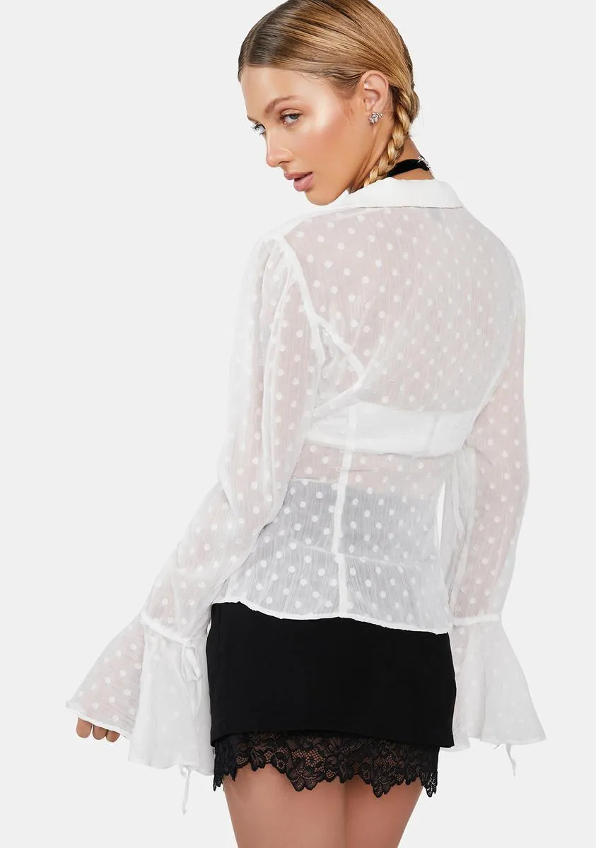 Out 'Til Sunset Chiffon Shirt-