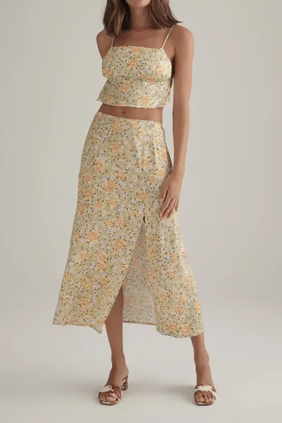 Ownley      OWNLEY - Peony Skirt (Sorbet Floral)