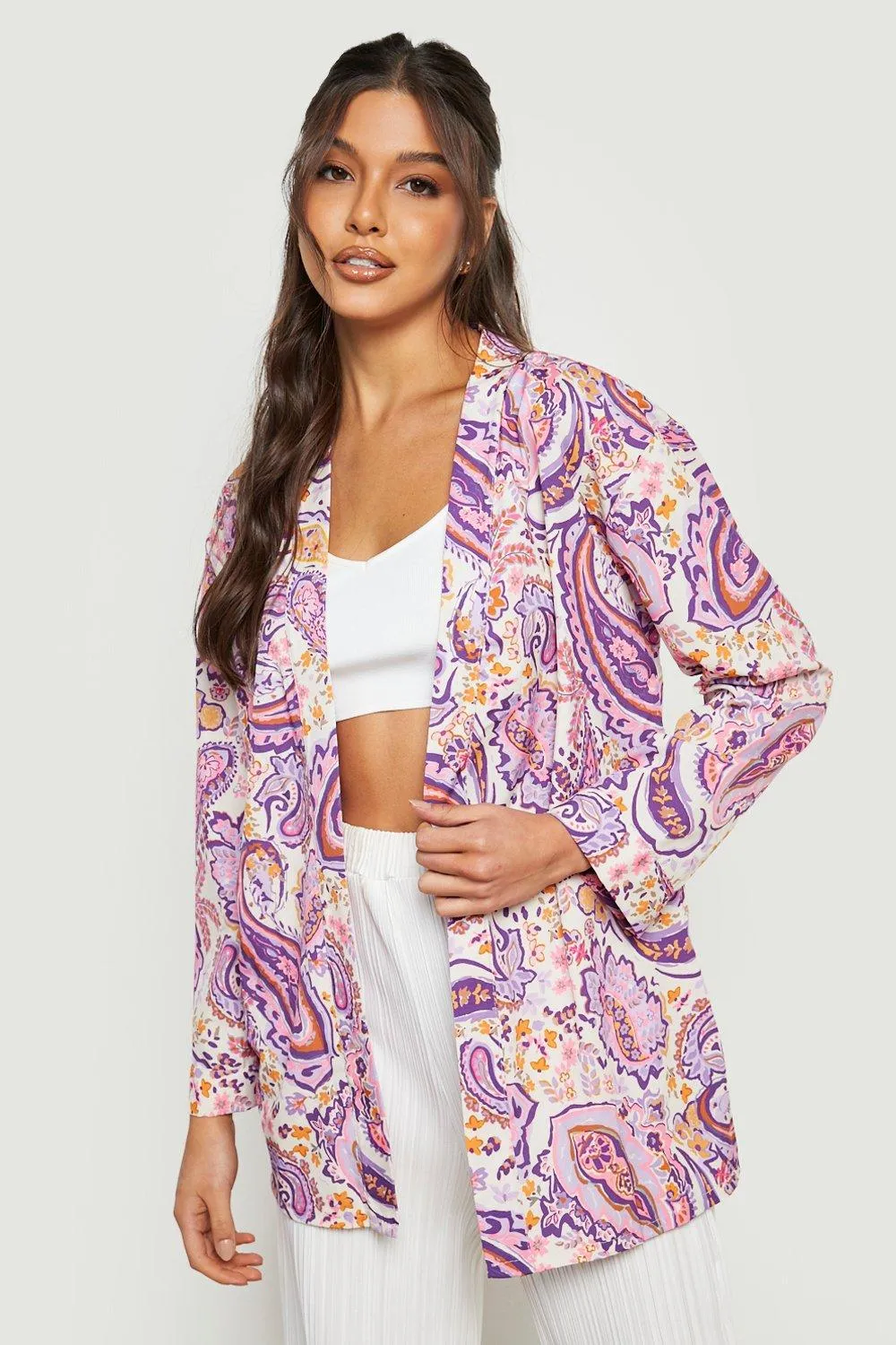 Paisley Print Kimono