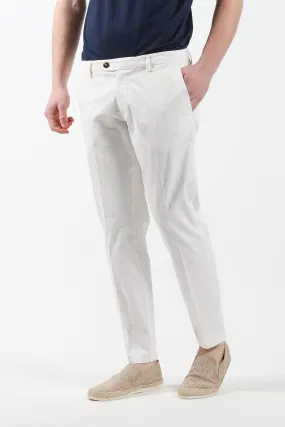 Pantalone chinos tasca America - Panna