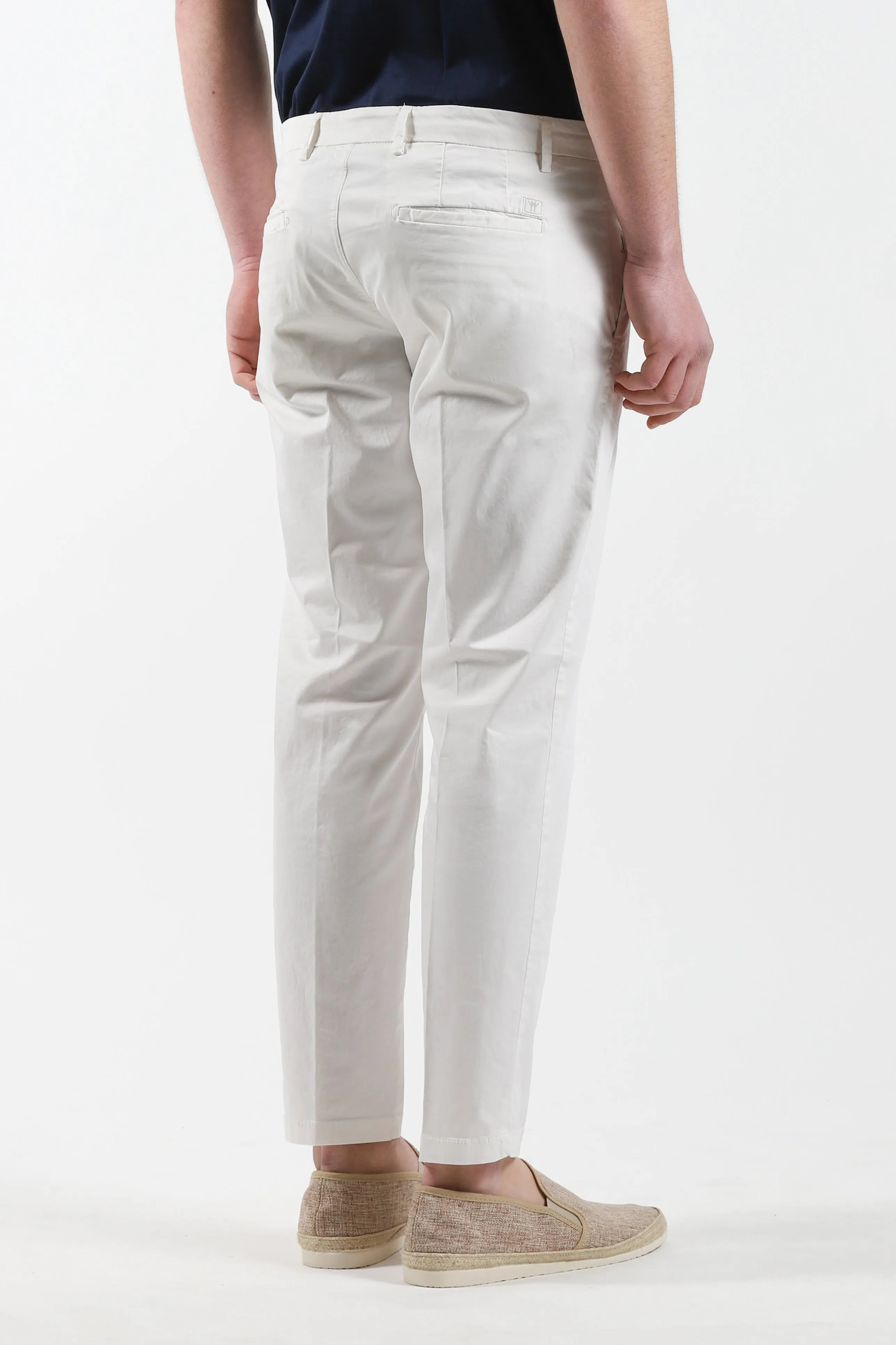 Pantalone chinos tasca America - Panna