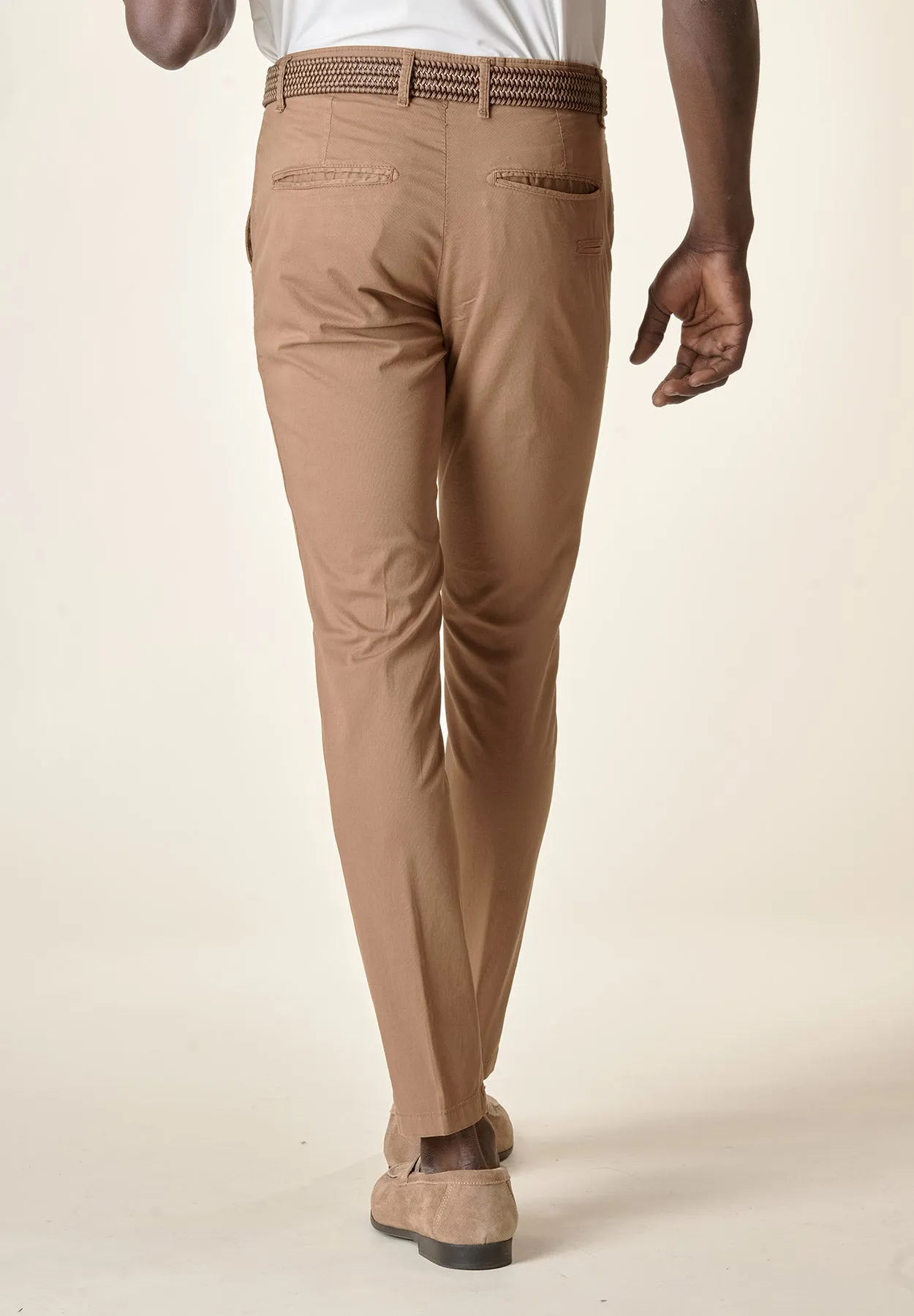 Pantalone kaki armatura cotone stretch slim fit