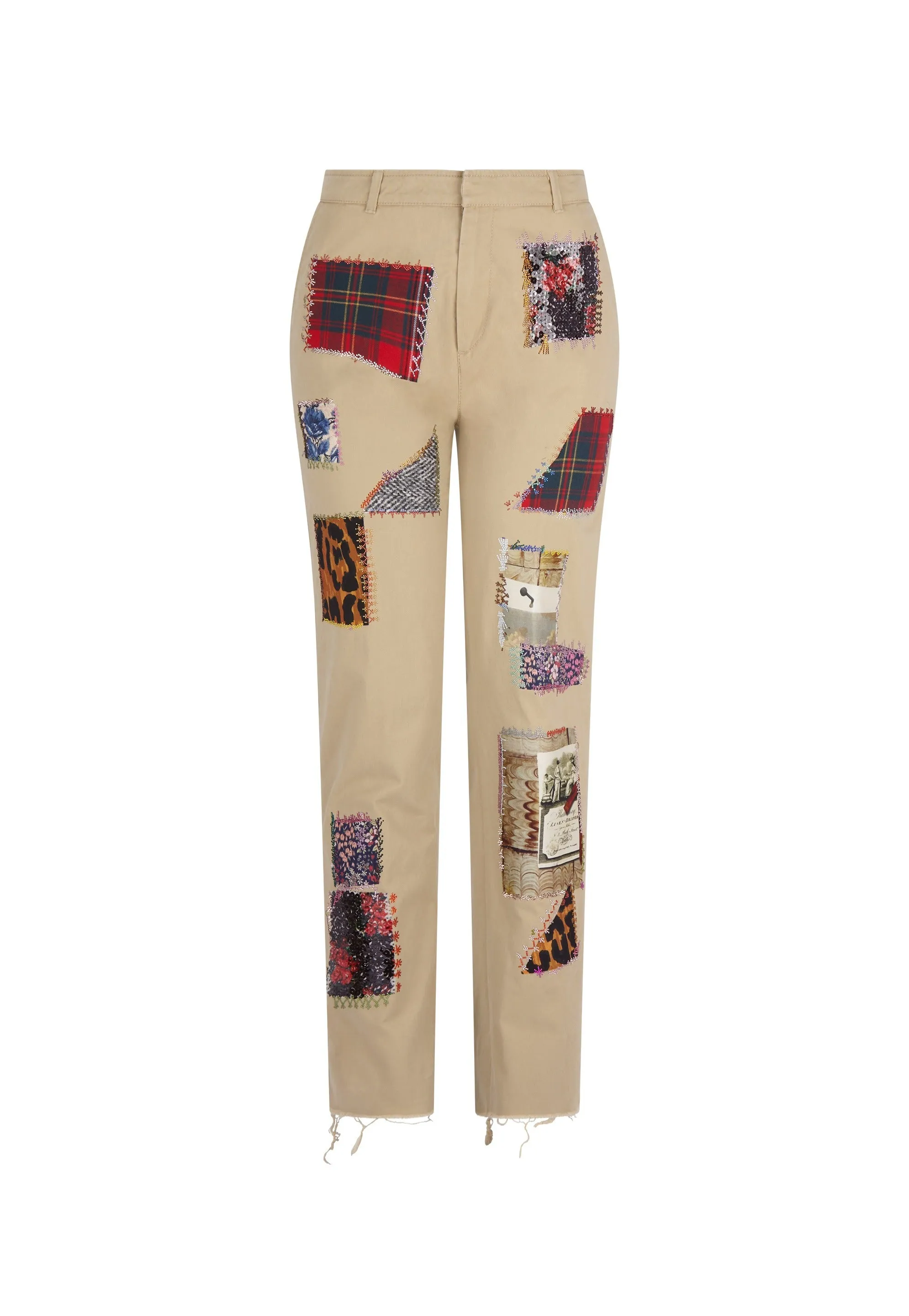 'PATCHWORK' WOMEN'S CHINOS