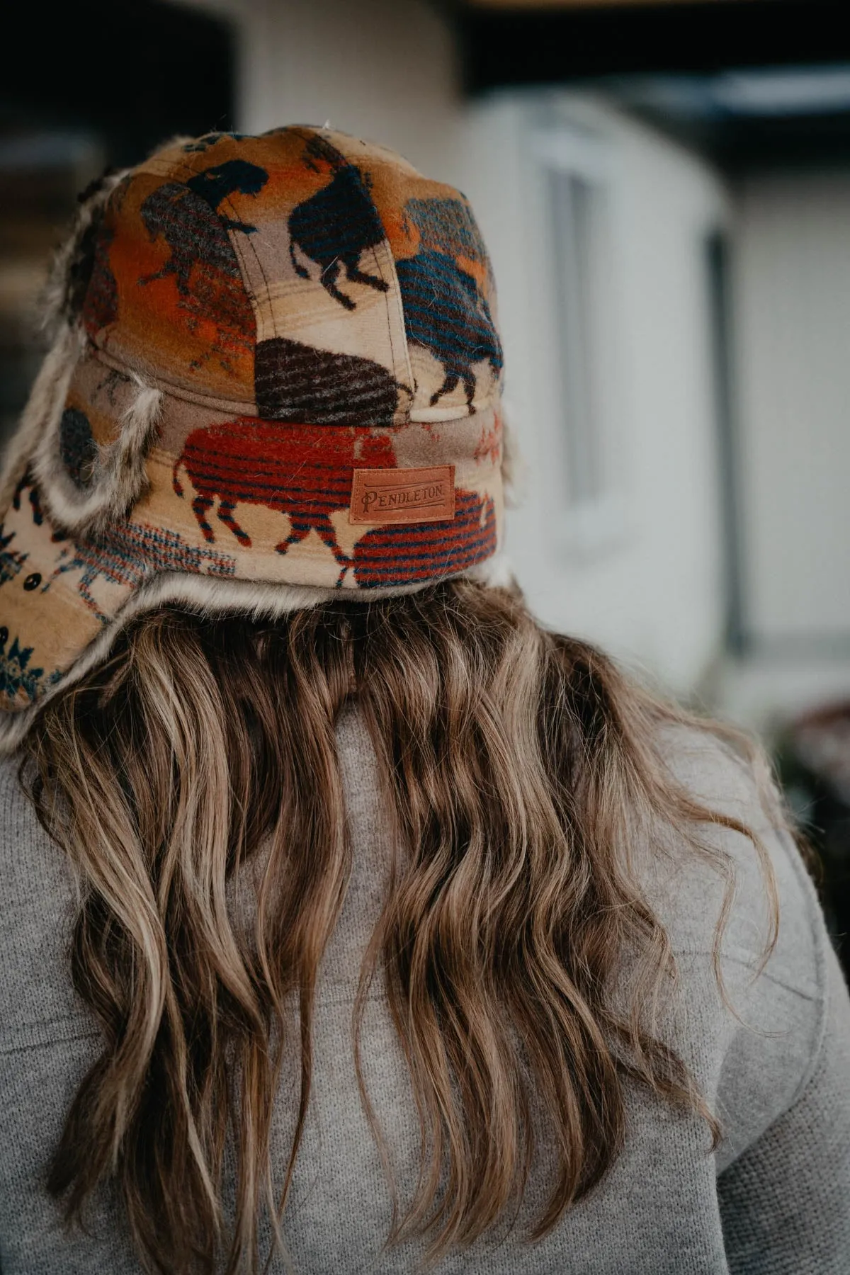 Pendleton {Prairie Rush Hour} Trapper Hat