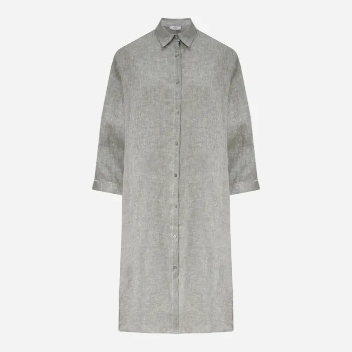 PESERICO   Pure Linen Shirtdress 