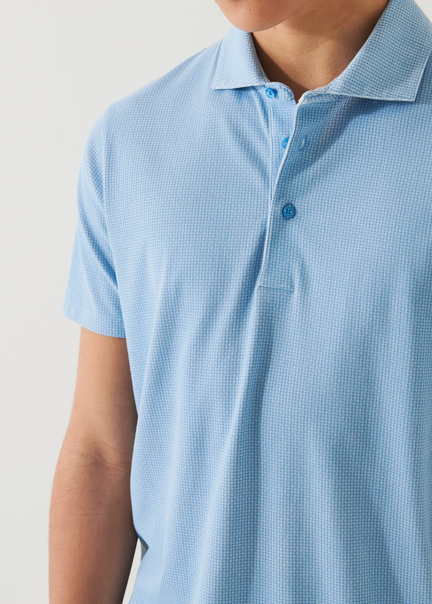 PIMA COTTON STRETCH PRINTED POLO