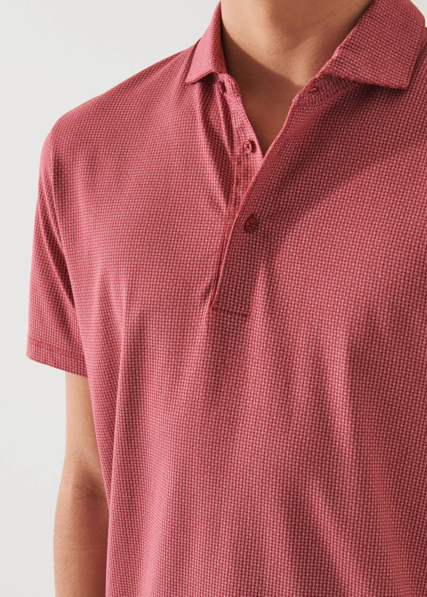 PIMA COTTON STRETCH PRINTED POLO