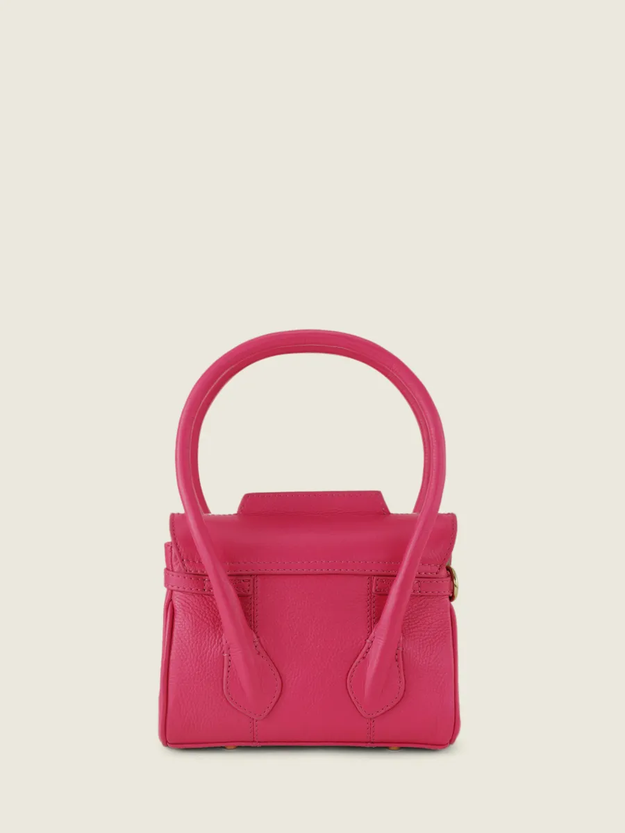 Pink Leather Mini Handbag for Women - Colette XS Sorbet Raspberry | PAUL MARIUS