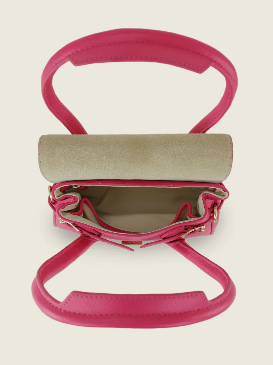 Pink Leather Mini Handbag for Women - Colette XS Sorbet Raspberry | PAUL MARIUS