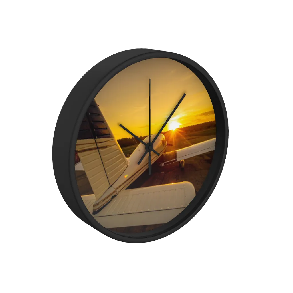 Piper Cherokee Sunset 10 inch wall clock