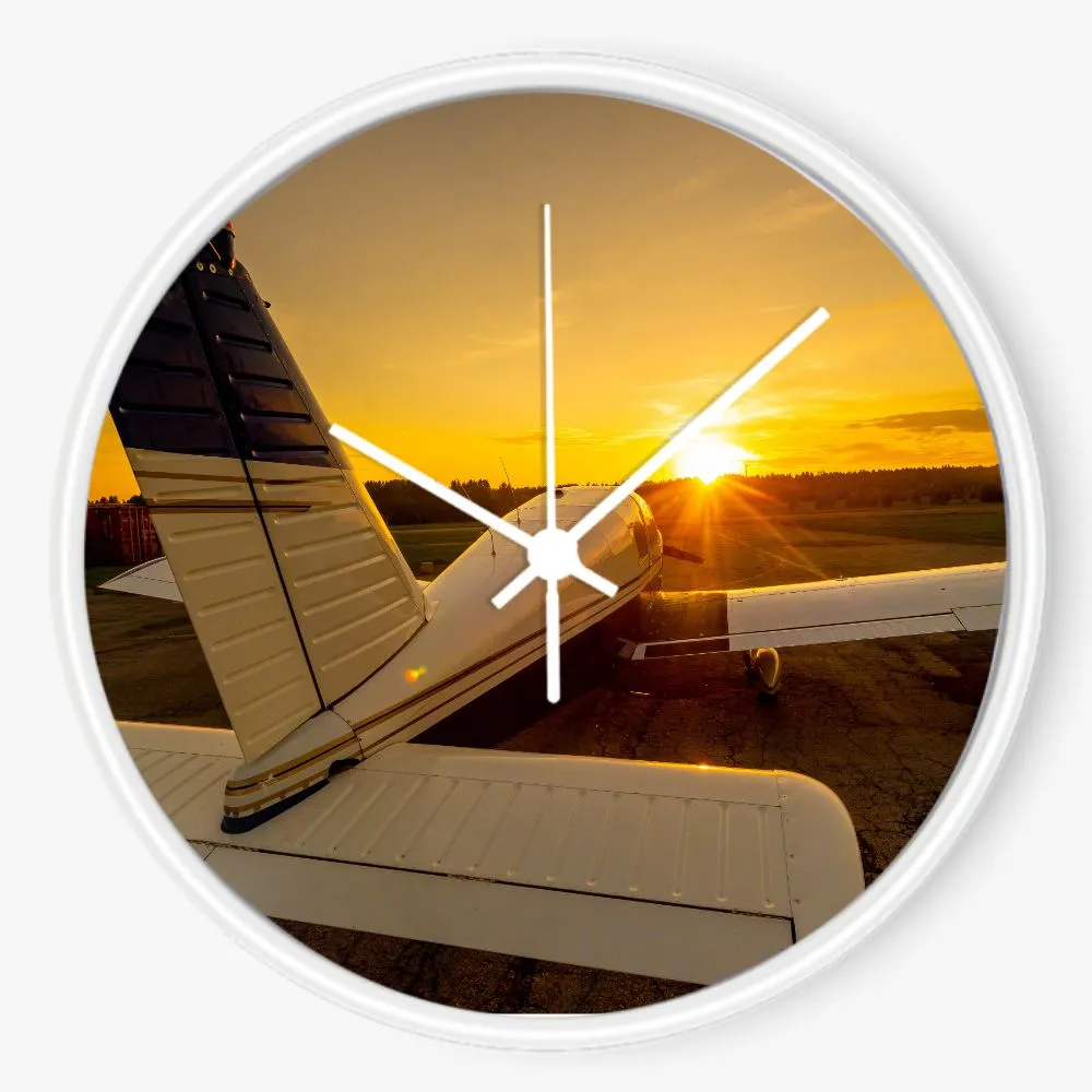 Piper Cherokee Sunset 10 inch wall clock