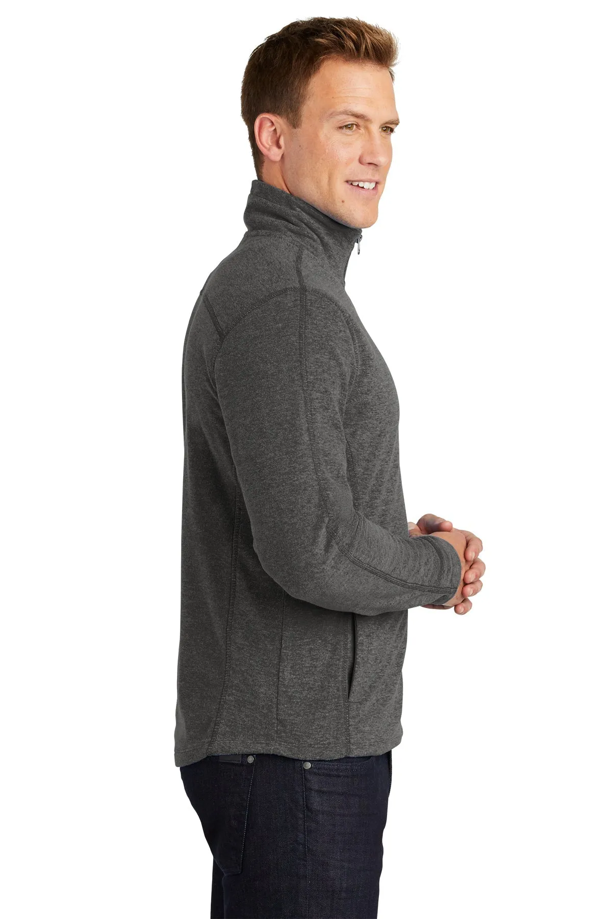 Port Authority Microfleece Jacket, Black Charcoal [GuidePoint Security]