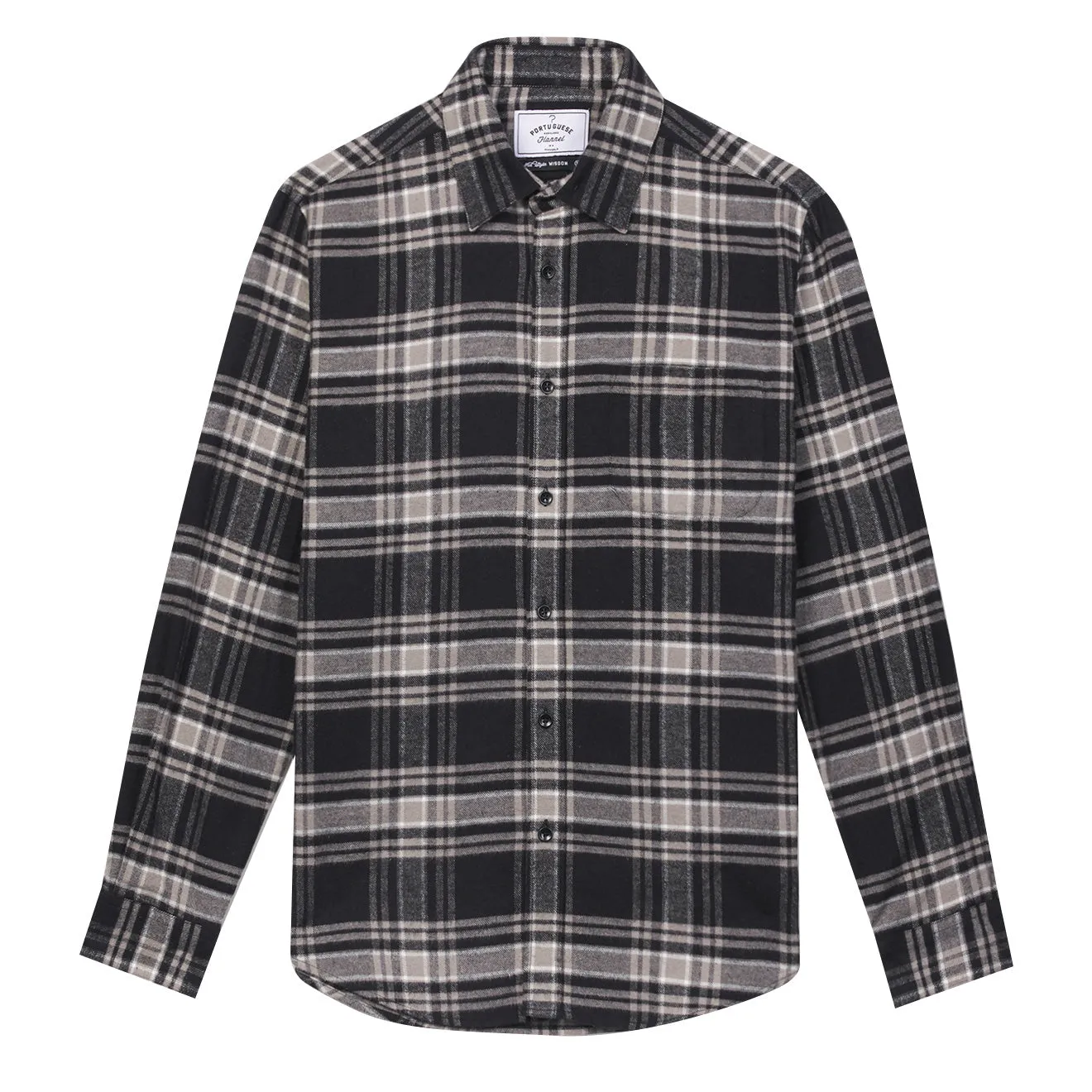 Portuguese Flannel BB Check Shirt Navy / Grey