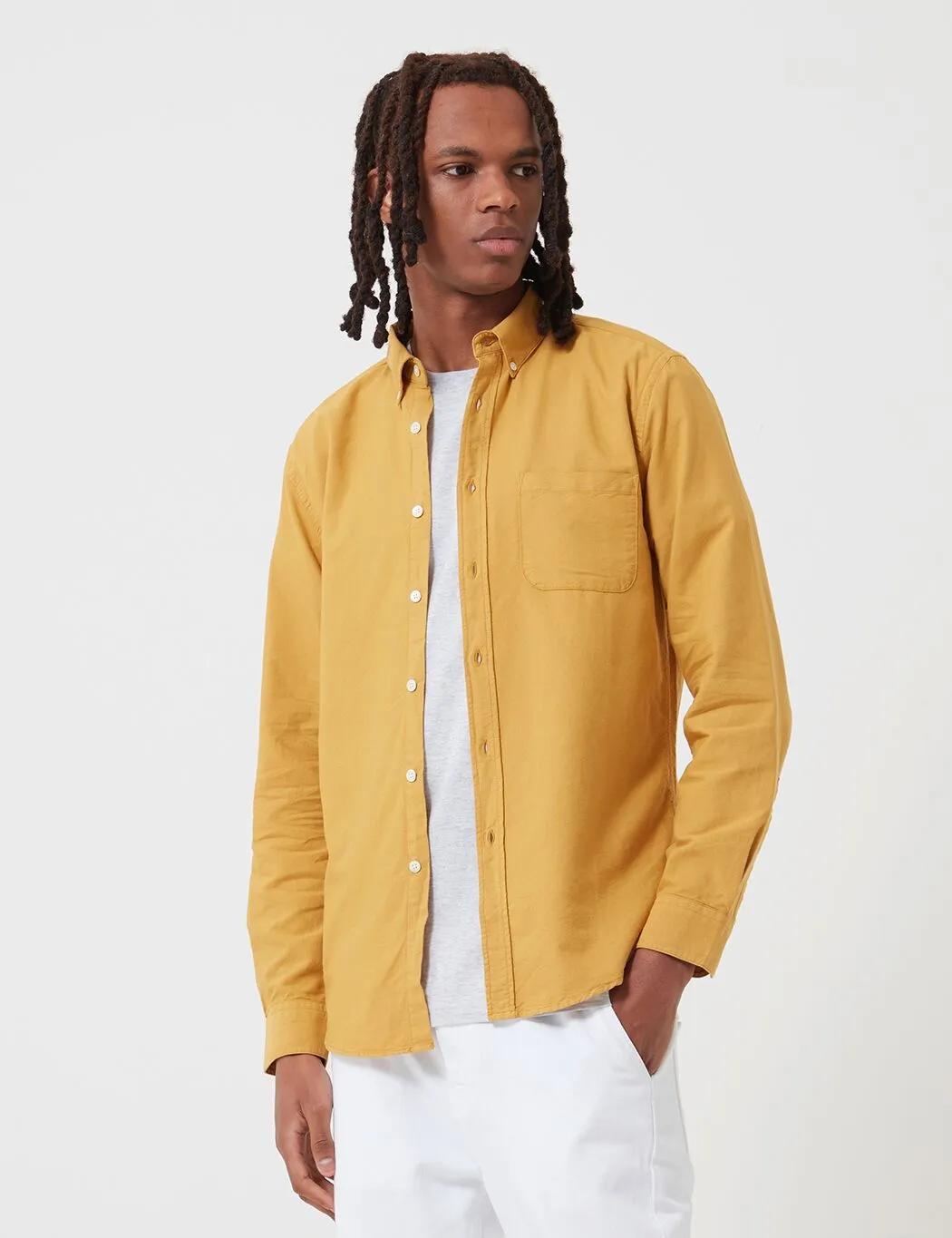 Portuguese Flannel Belavista Shirt - Mustard