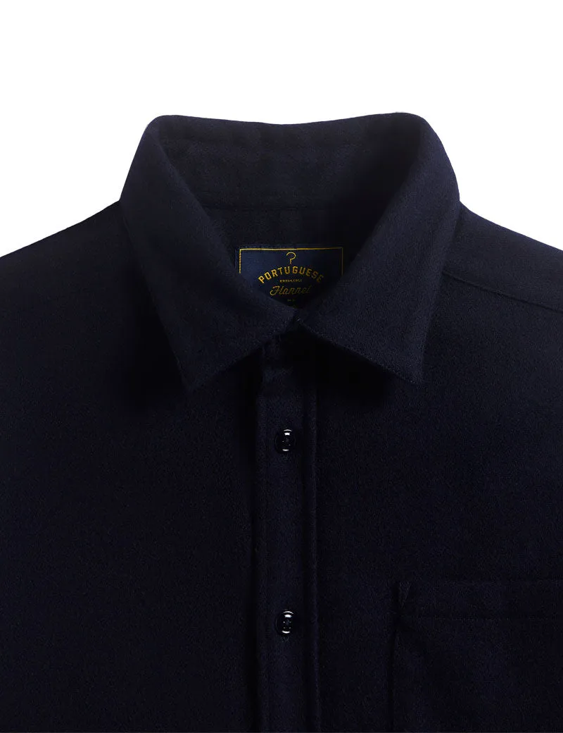 Portuguese Flannel Form Shirt Navy