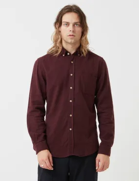 Portuguese Flannel Teca Shirt - Bordaeux