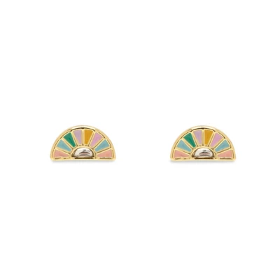 Pura Vida Sunset Striped Stud Earrings