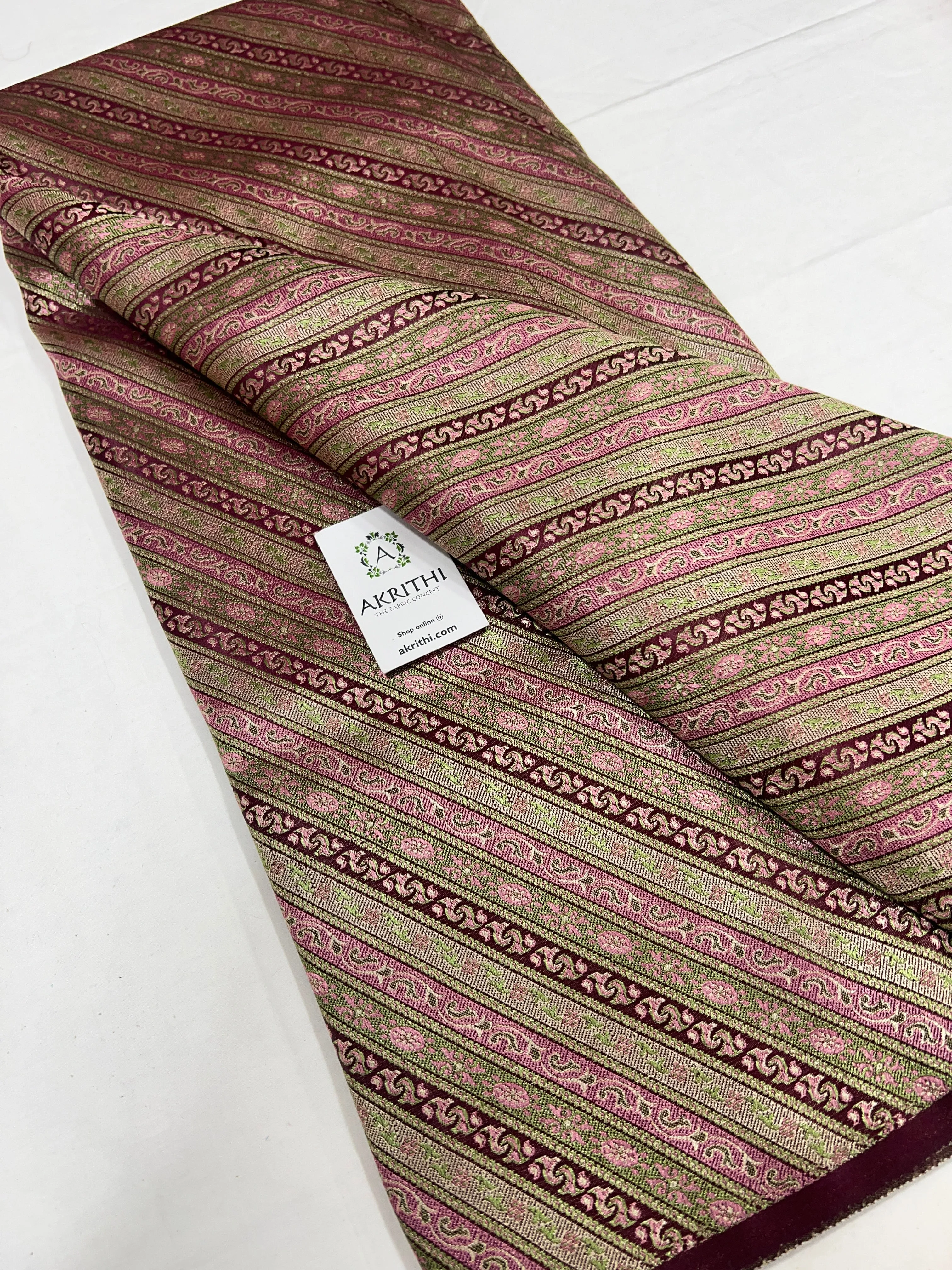 Pure Banarasi brocade fabric