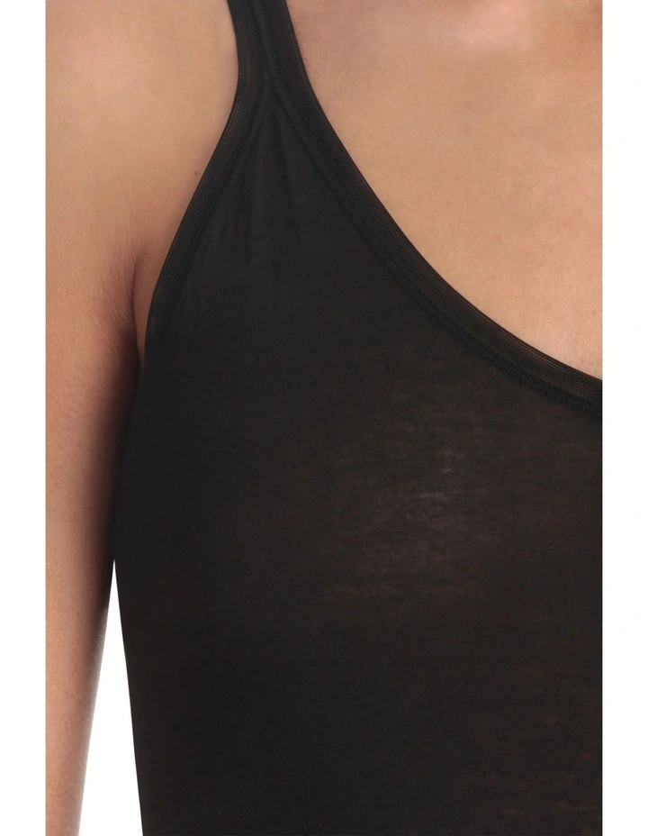 Pure Cotton Cami in Black