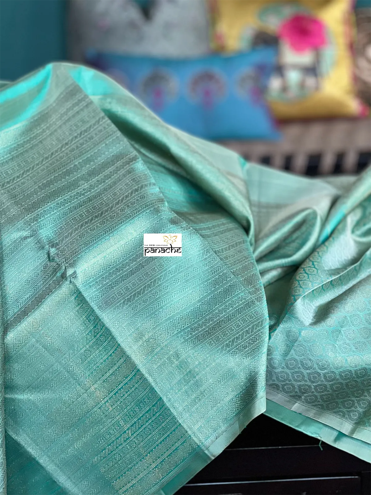 Pure Silk Kanjivaram - Sea green