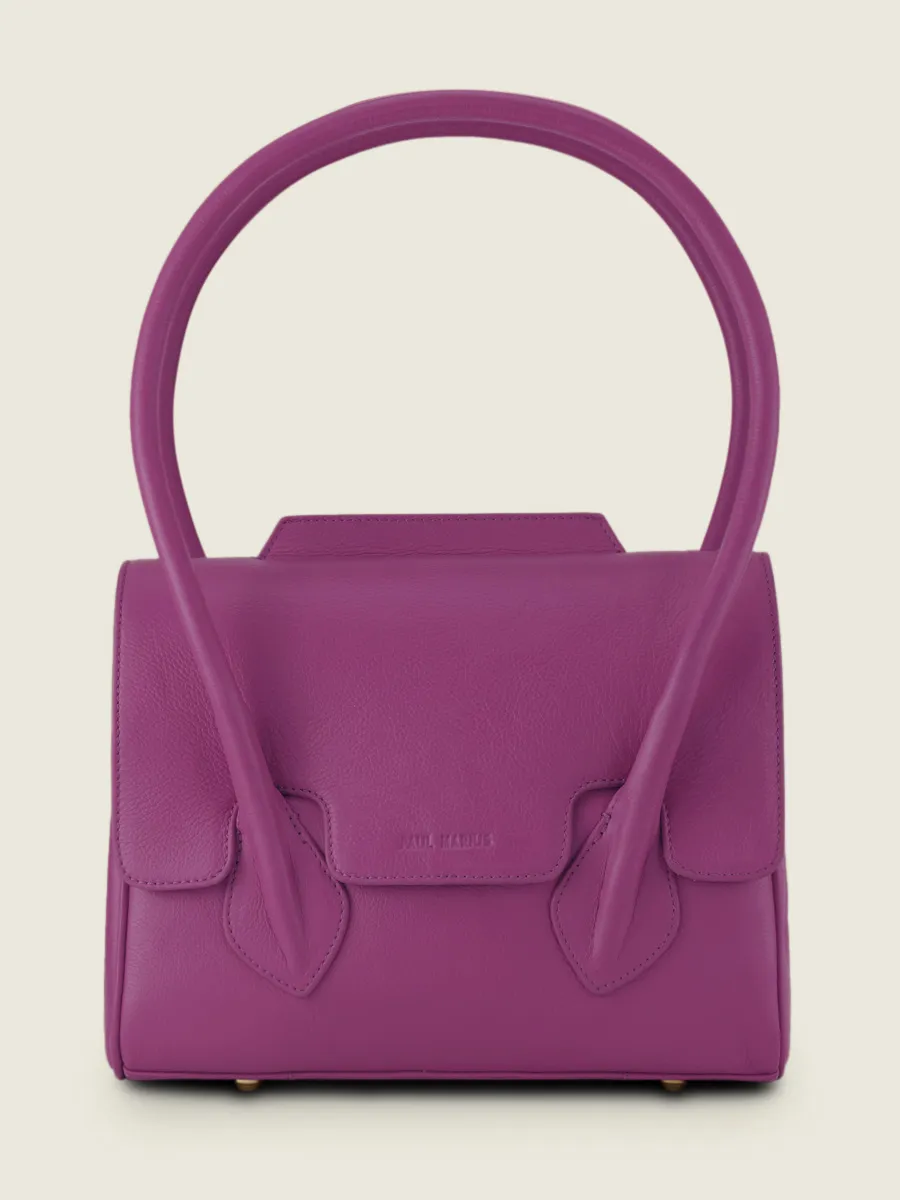 Purple Leather Handbag for Women - Colette S Sorbet Blackcurrant | PAUL MARIUS