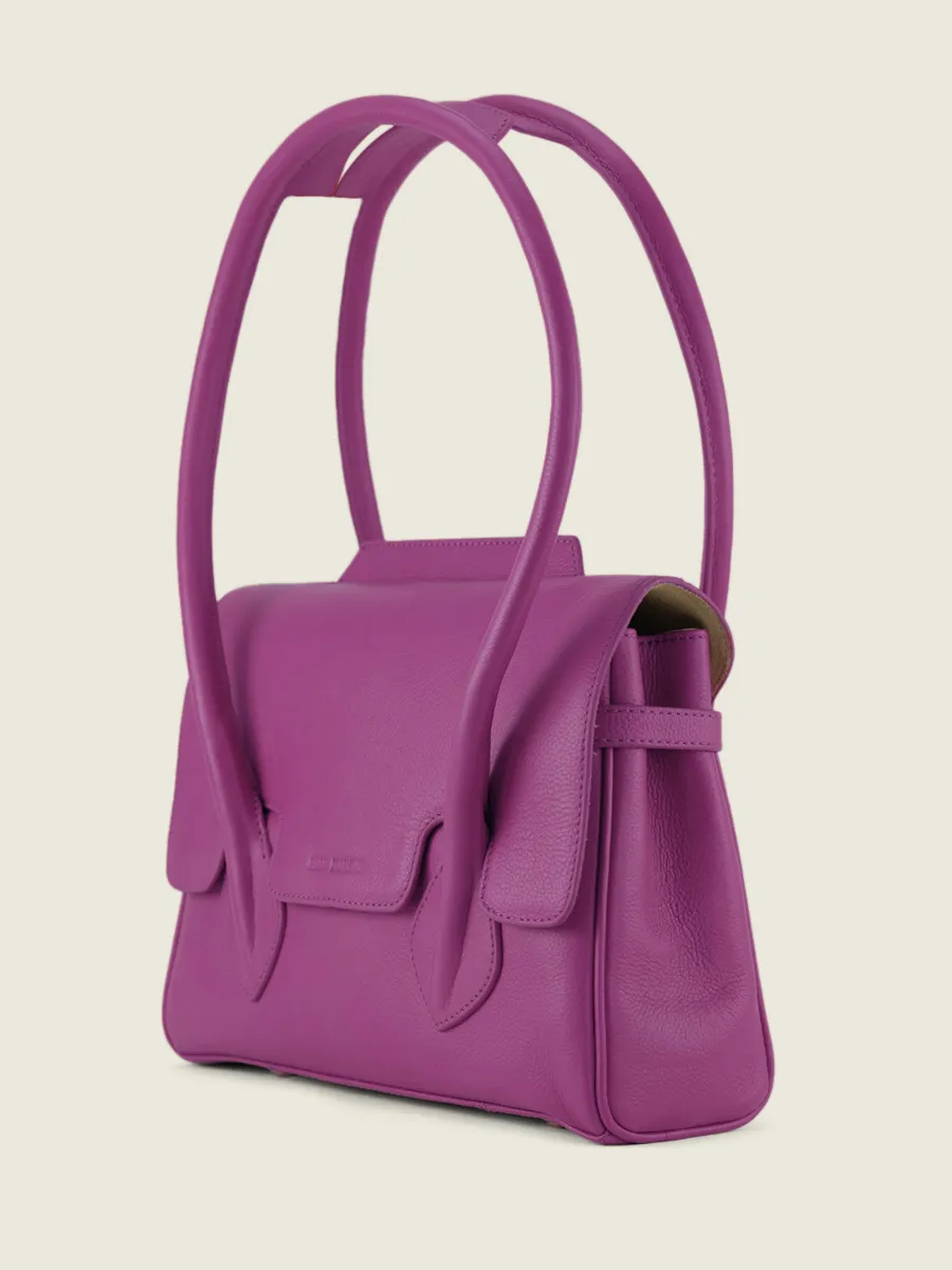 Purple Leather Handbag for Women - Colette S Sorbet Blackcurrant | PAUL MARIUS