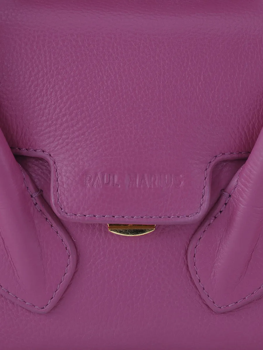 Purple Leather Mini Handbag for Women - Colette XS Sorbet Blackcurrant | PAUL MARIUS