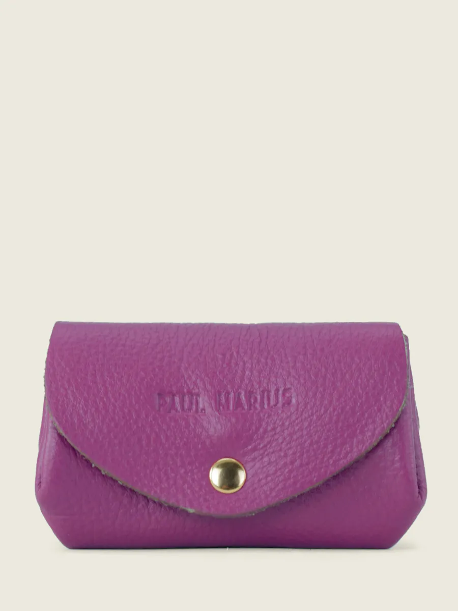 Purple Leather Purse for Women - LeGustave Sorbet Blackcurrant | PAUL MARIUS