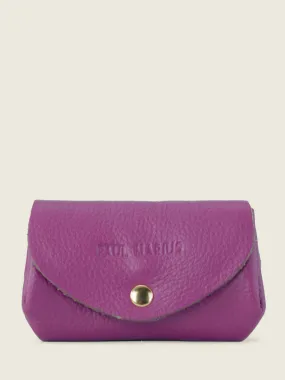 Purple Leather Purse for Women - LeGustave Sorbet Blackcurrant | PAUL MARIUS