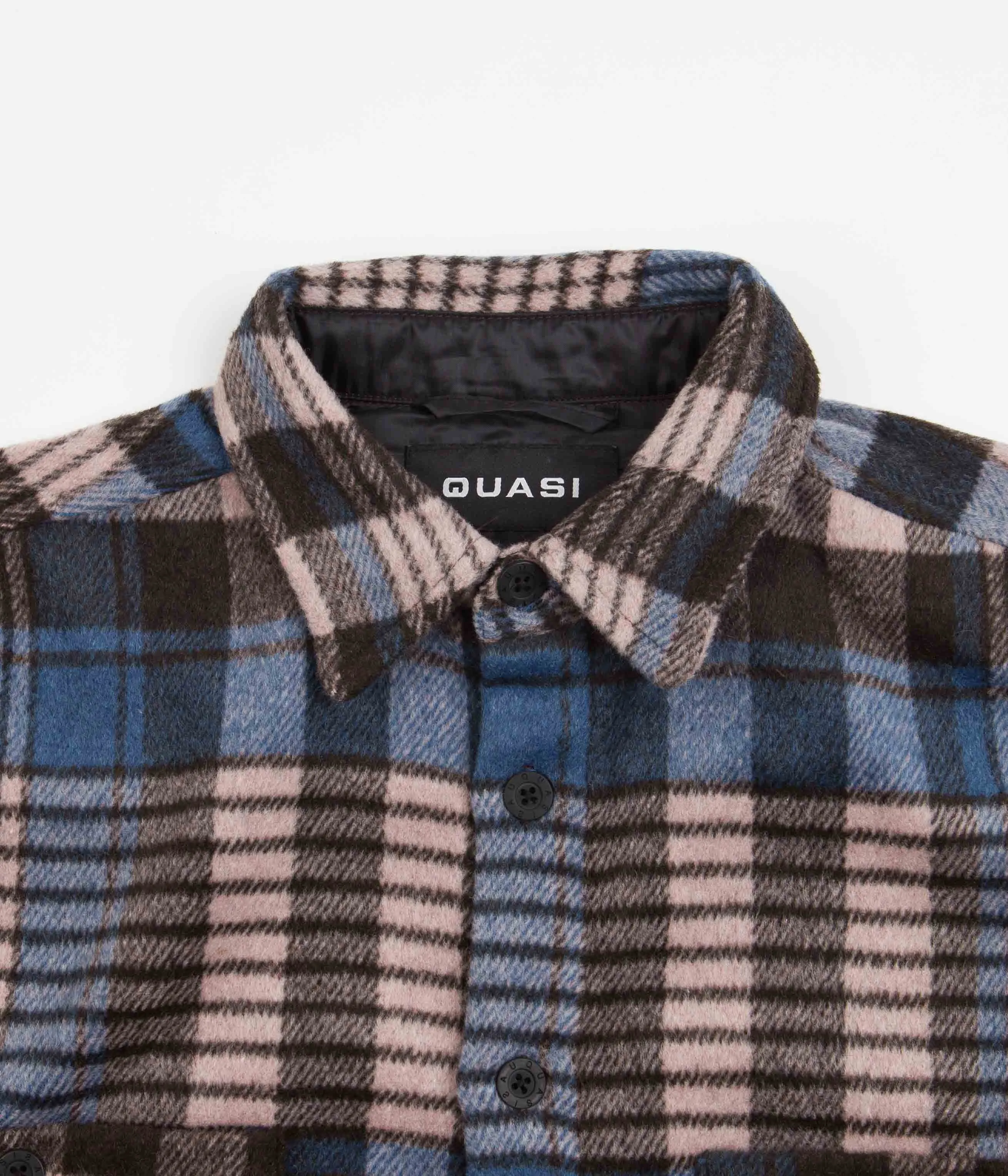 Quasi Screen Long Sleeve Flannel Shirt - Puce