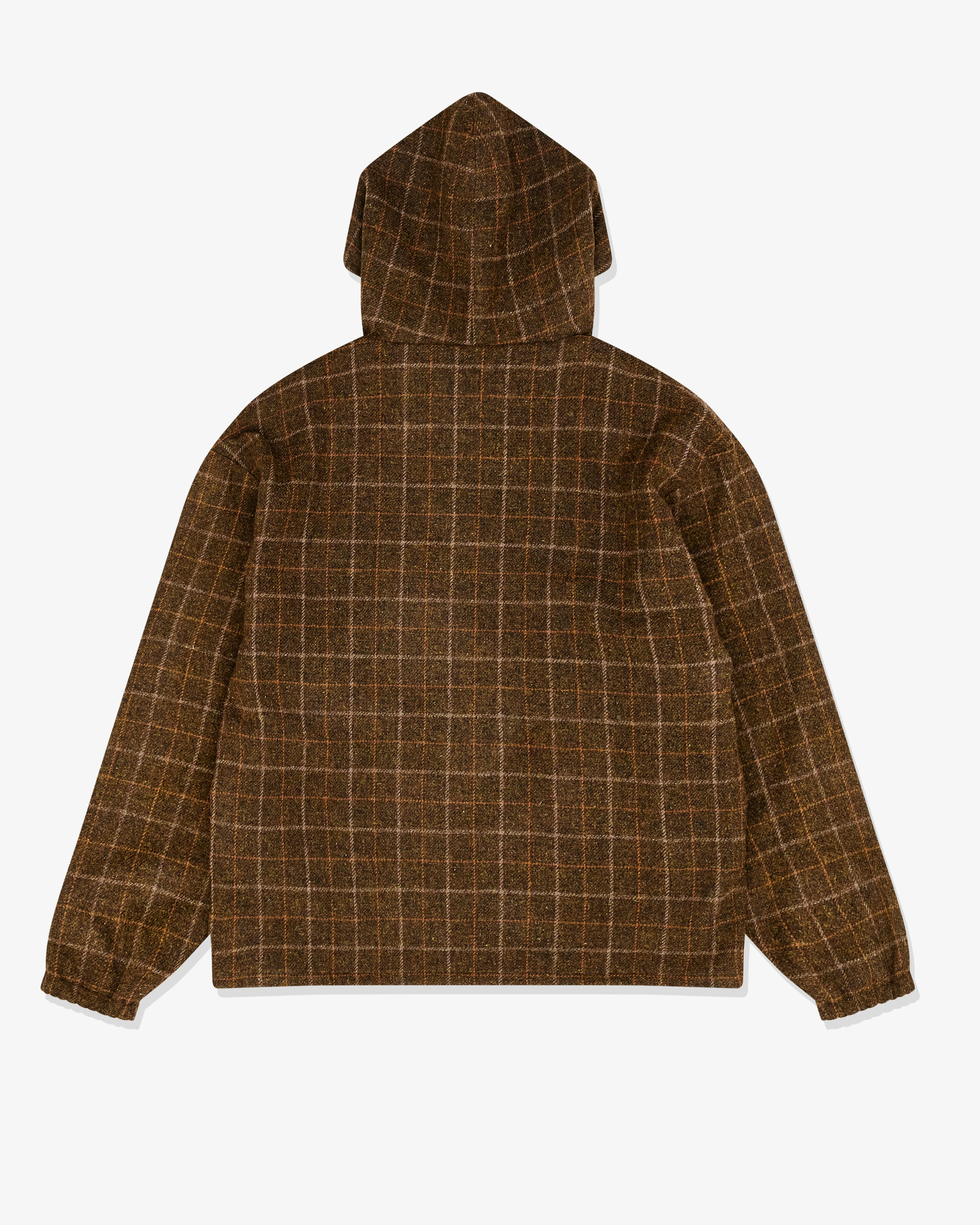 Rassvet  Men's Flannel Thermal Hooded Jacket  Brown