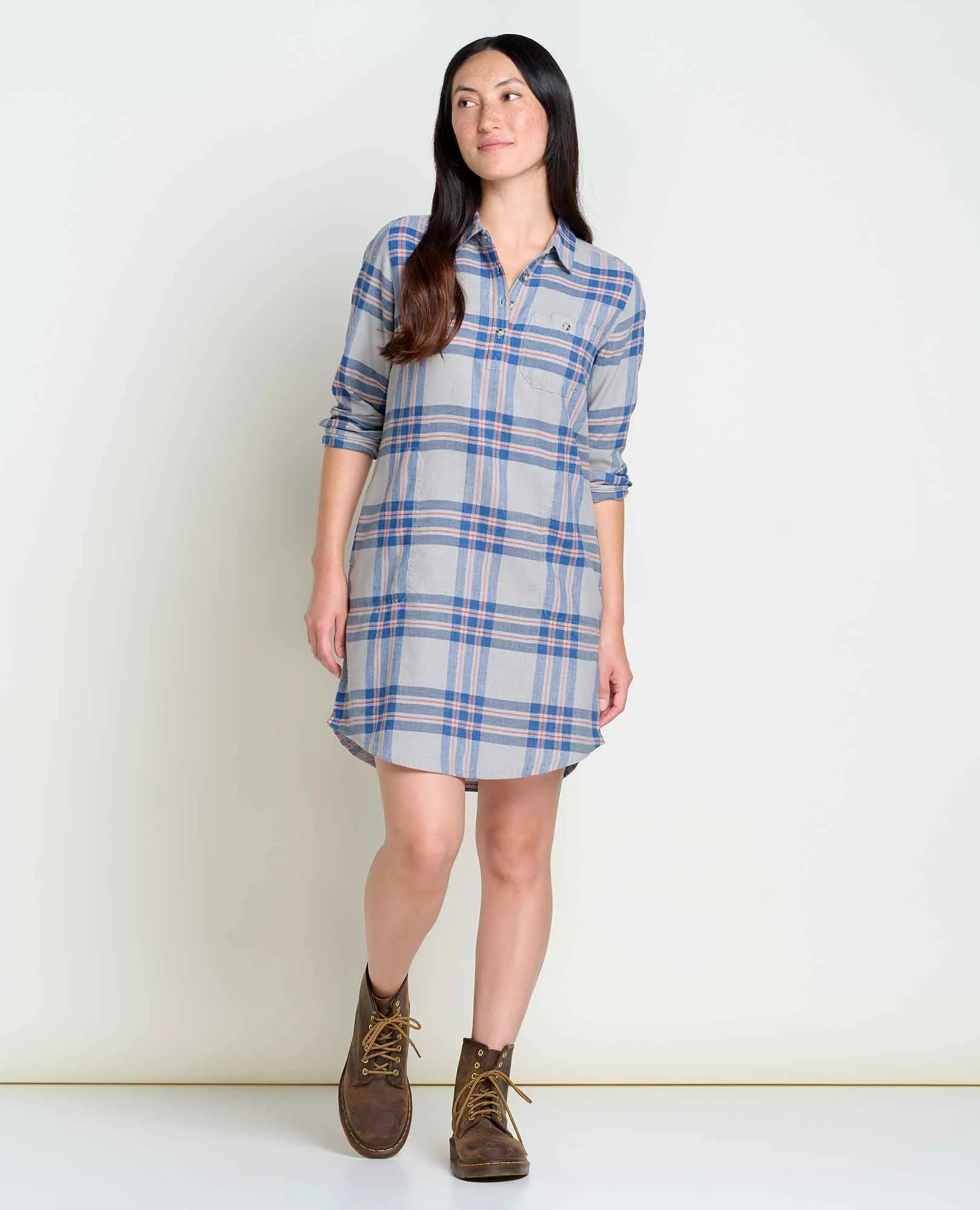 Re-Form Flannel Shirtdress