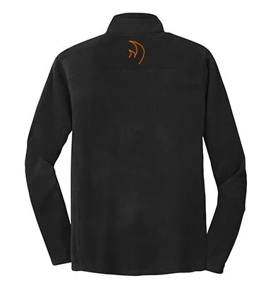 Rhino Page Signature CoolWick Microfleece 1/2 Zip Pullover Black Orange