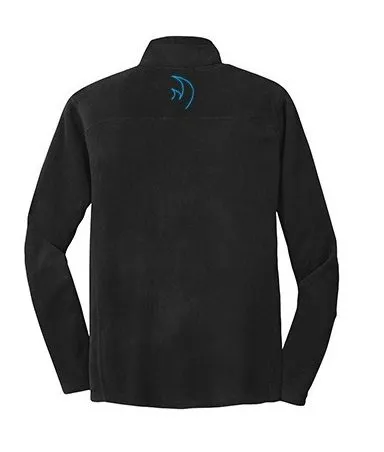 Rhino Page Signature CoolWick Microfleece 1/2 Zip Pullover Black Teal