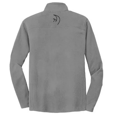 Rhino Page Signature CoolWick Microfleece 1/2 Zip Pullover Grey Black