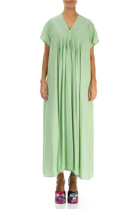 Romantic Green Sorbet Silk Bamboo Dress