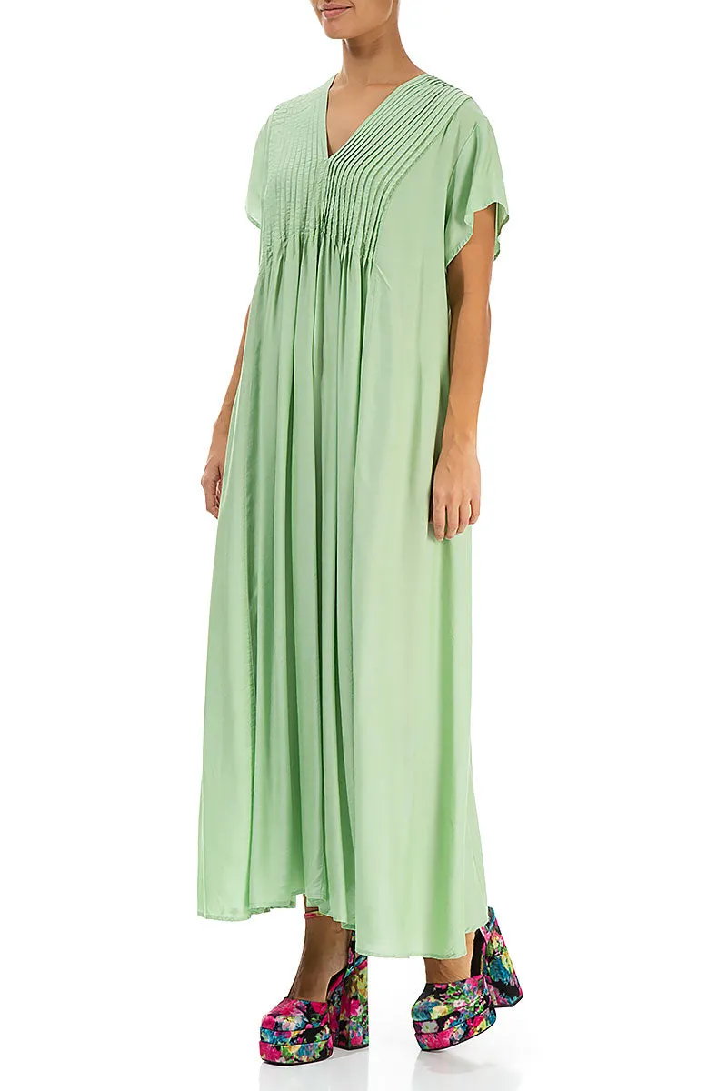 Romantic Green Sorbet Silk Bamboo Dress