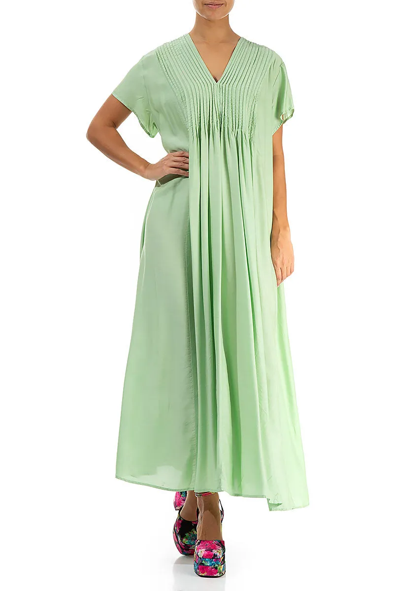 Romantic Green Sorbet Silk Bamboo Dress