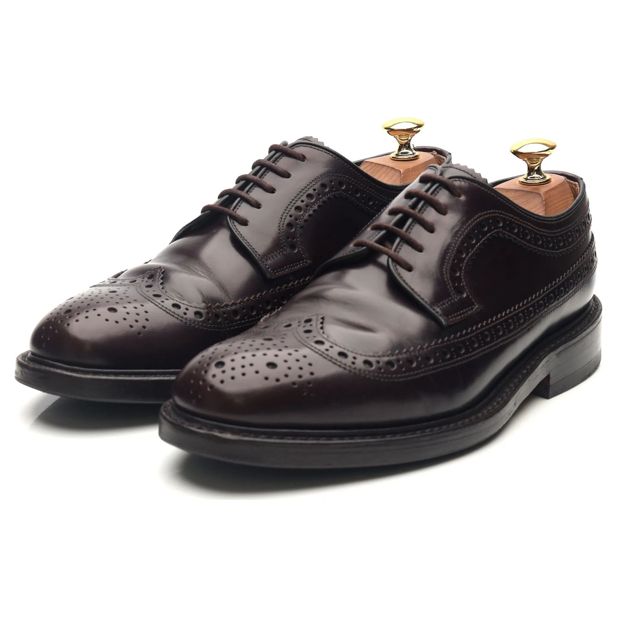 'Royal Brogue' Burgundy Leather Derby Brogues UK 6 F