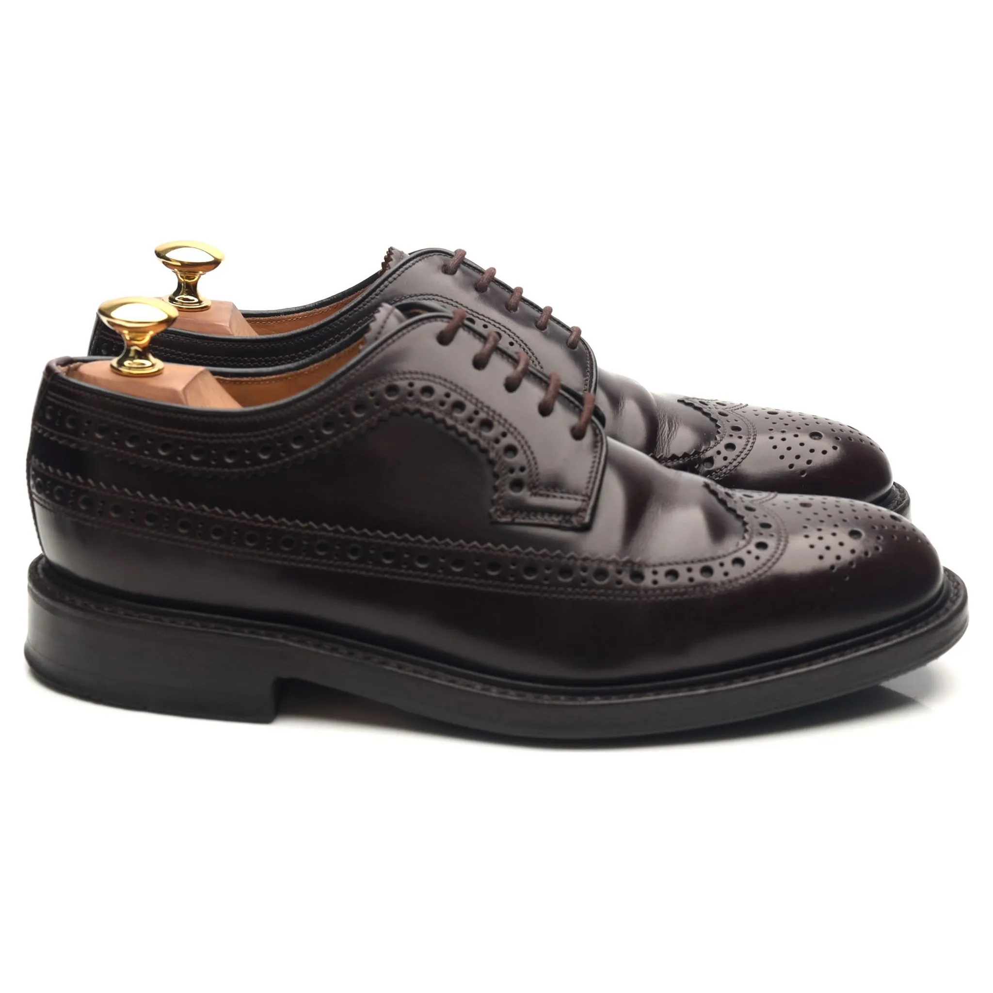 'Royal Brogue' Burgundy Leather Derby Brogues UK 6 F