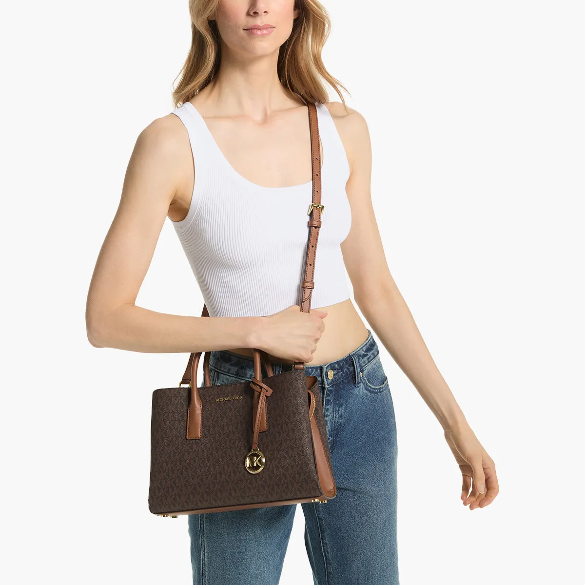 Ruthie Small Signature Logo Satchel