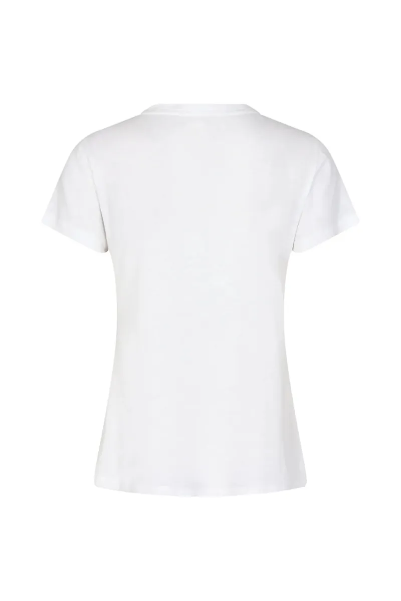 Rype Ss Placket Tee | White | T-shirt fra Mos Mosh