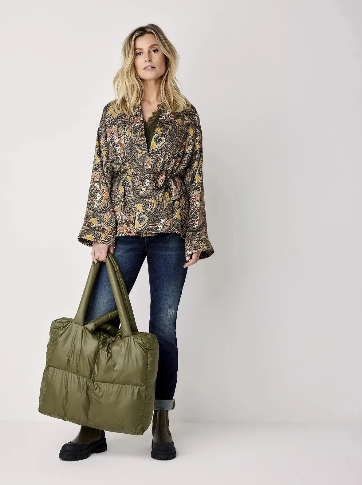 Sacs of Ashbourne   Summum Paisley Print Kimono