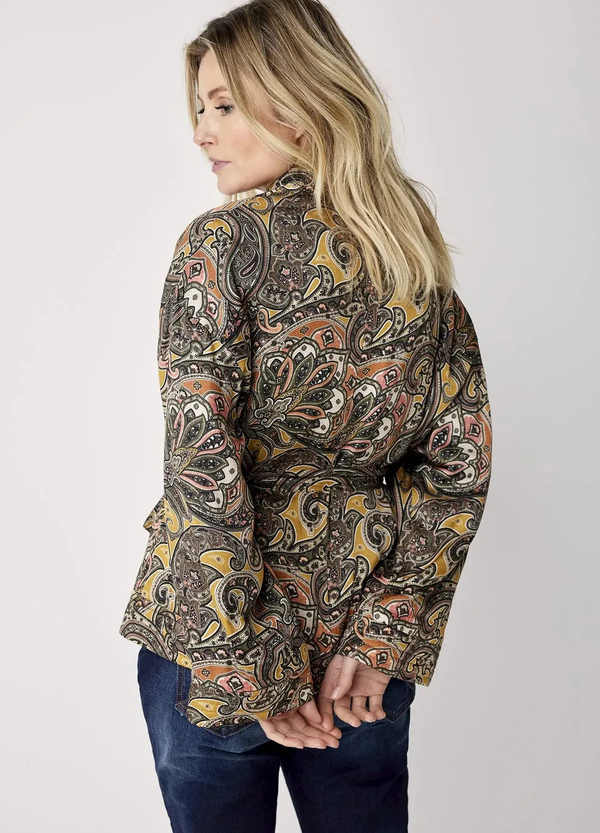 Sacs of Ashbourne   Summum Paisley Print Kimono