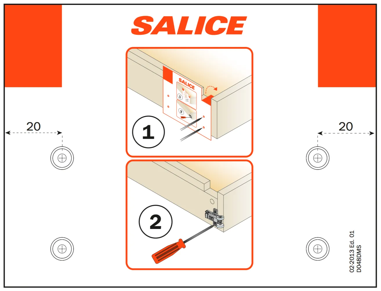 Salice Stabiliser Kit for Drawers