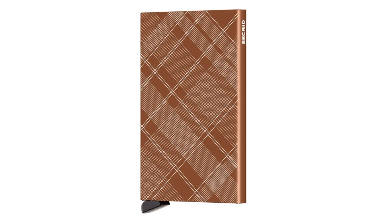 Secrid Cardprotector Laser Tartan Rust