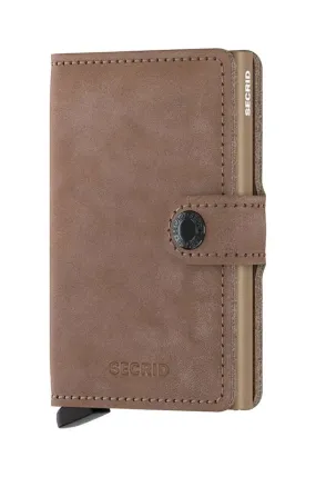 Secrid leather wallet beige color