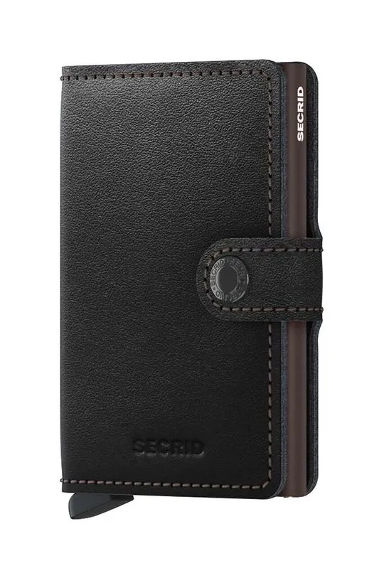 Secrid leather wallet Black & Brown black color