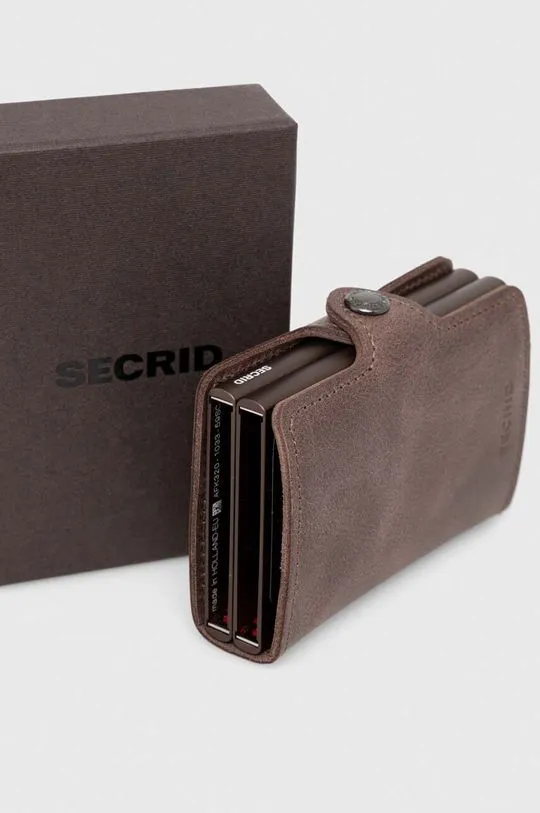 Secrid leather wallet brown color