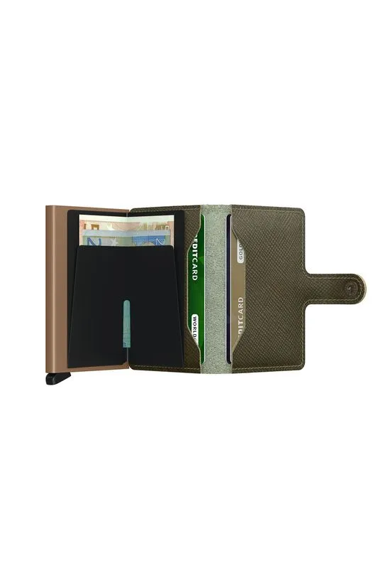 Secrid leather wallet green color